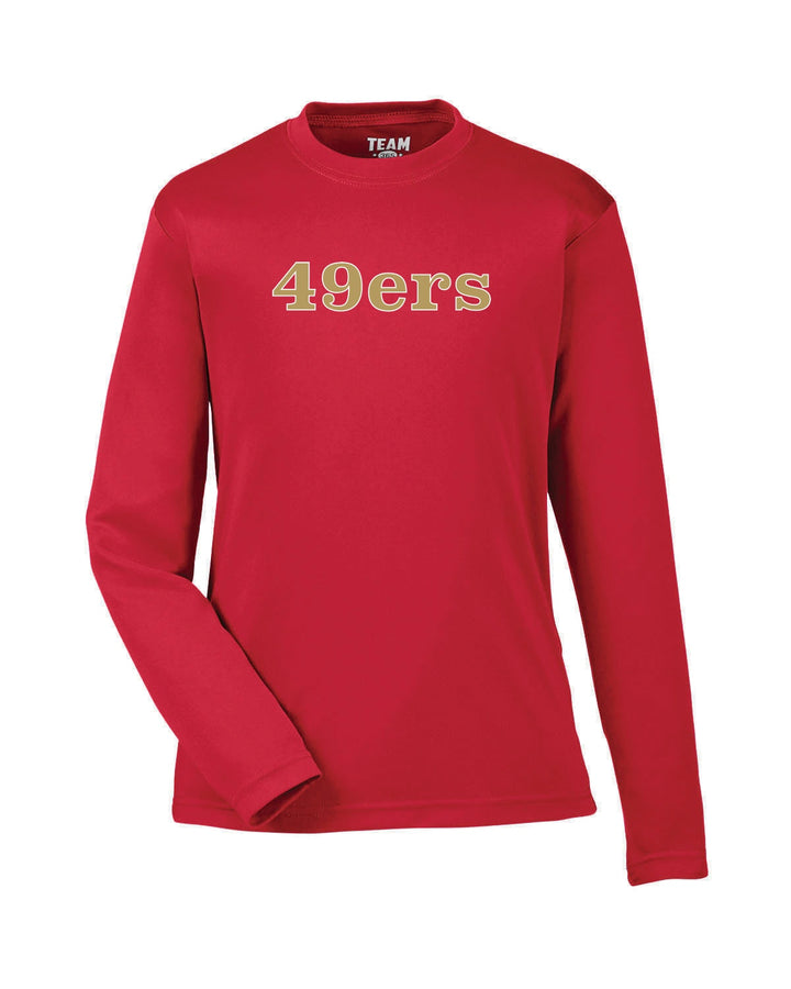 Camiseta de rendimiento para jóvenes del equipo 365 de los 49ers de fútbol bandera (TT11YL)