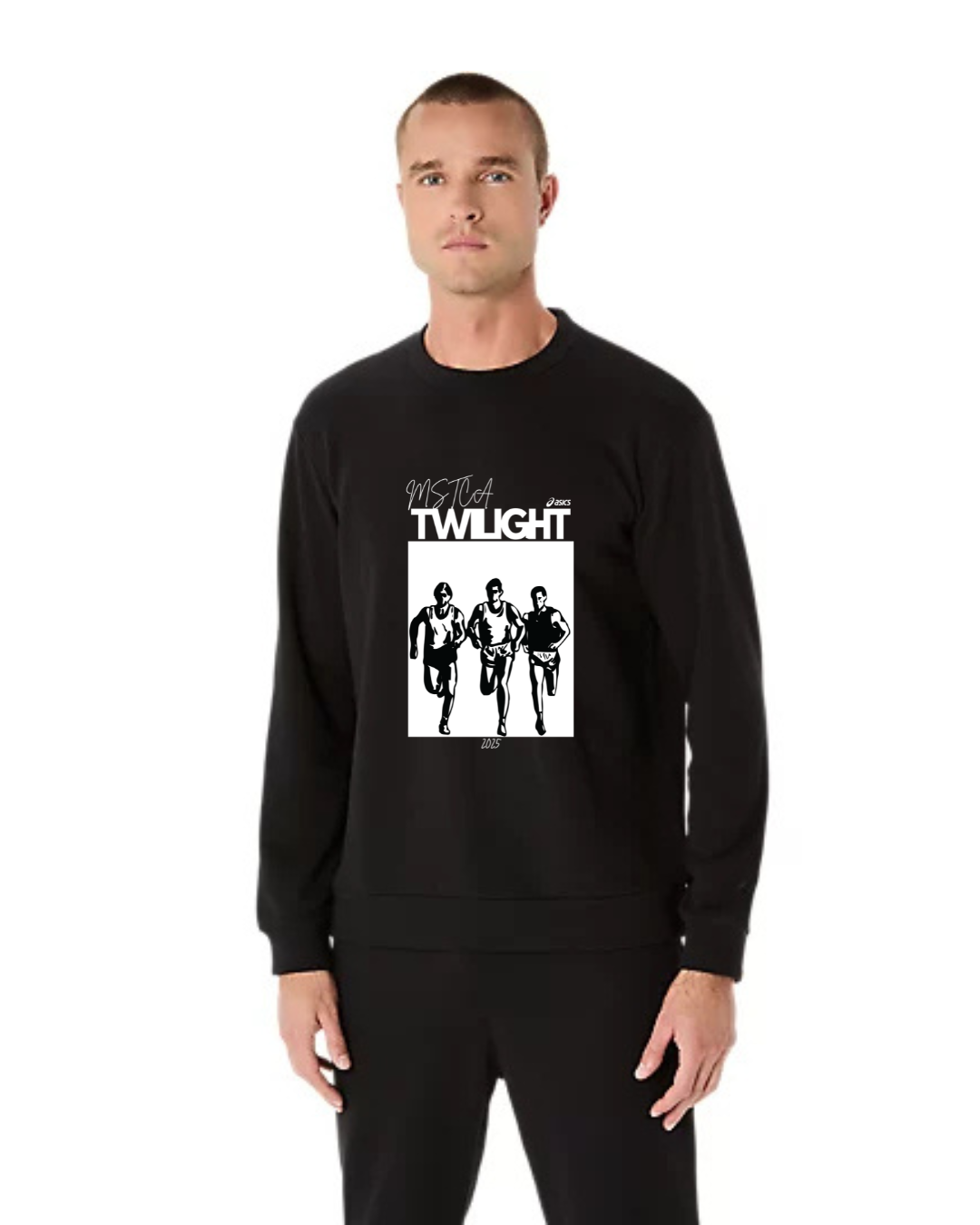 MSTCA Twilight Invitational 2025 - ASICS Sweat Crew Neck Top Performance Black (2031E908) (TWI-4)