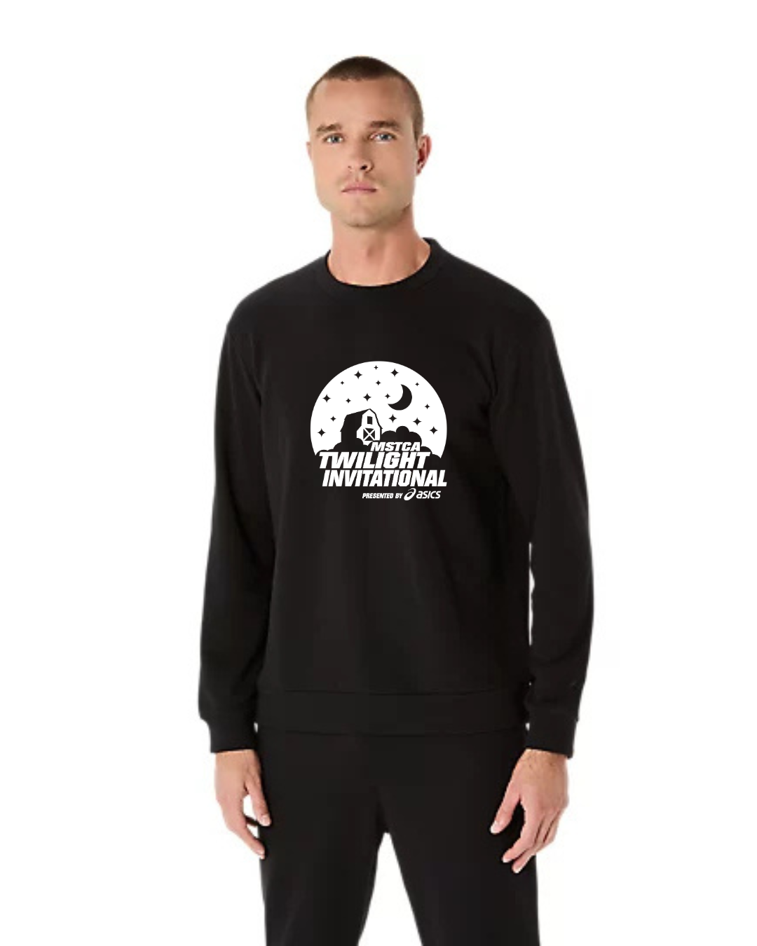 Twilight 2025 - ASICS Sweat Crew Neck Top Performance Black (2031E908) (TWI-6)