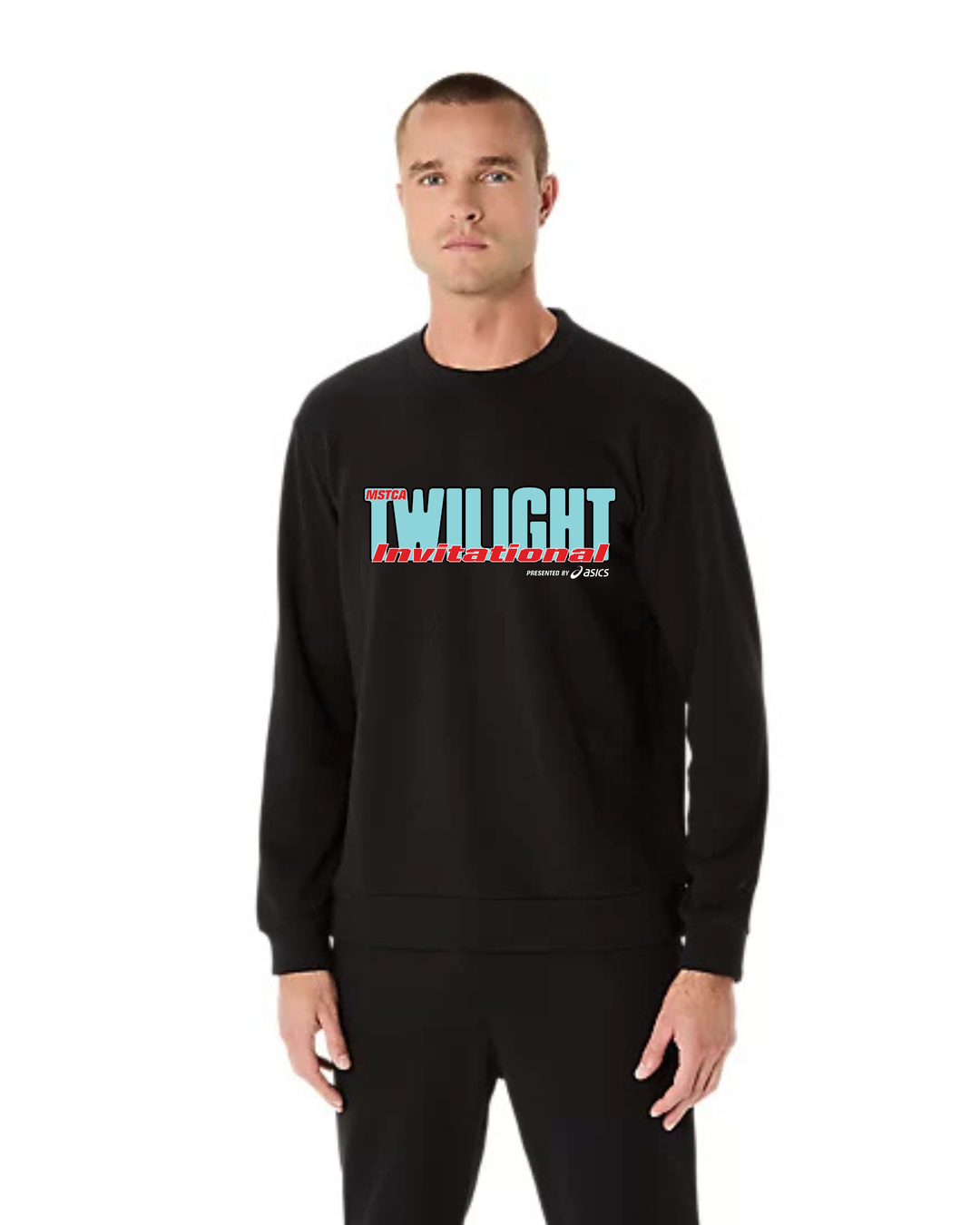 MSTCA Twilight Invitational 2025 - ASICS Sweat Crew Neck Top Performance Black (2031E908) (TWI-2)