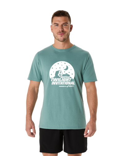MSTCA Twilight Invitational 2025 - Camiseta de manga corta ASICS para hombre en color celadón (TWI-6) 