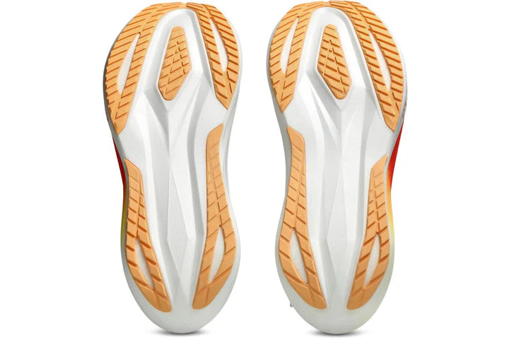 ASICS UNISEX MEGABLAST - BLANCO/NARANJA BRILLO