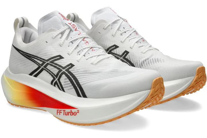 ASICS UNISEX MEGABLAST - BLANCO/NARANJA BRILLO