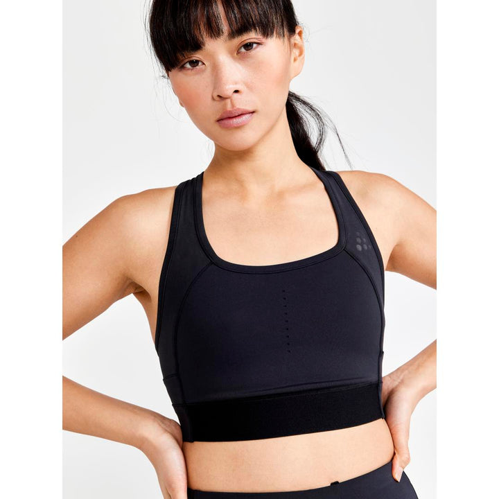 Craft Pro Hit Blocked Sport Top - Black - WOMEN