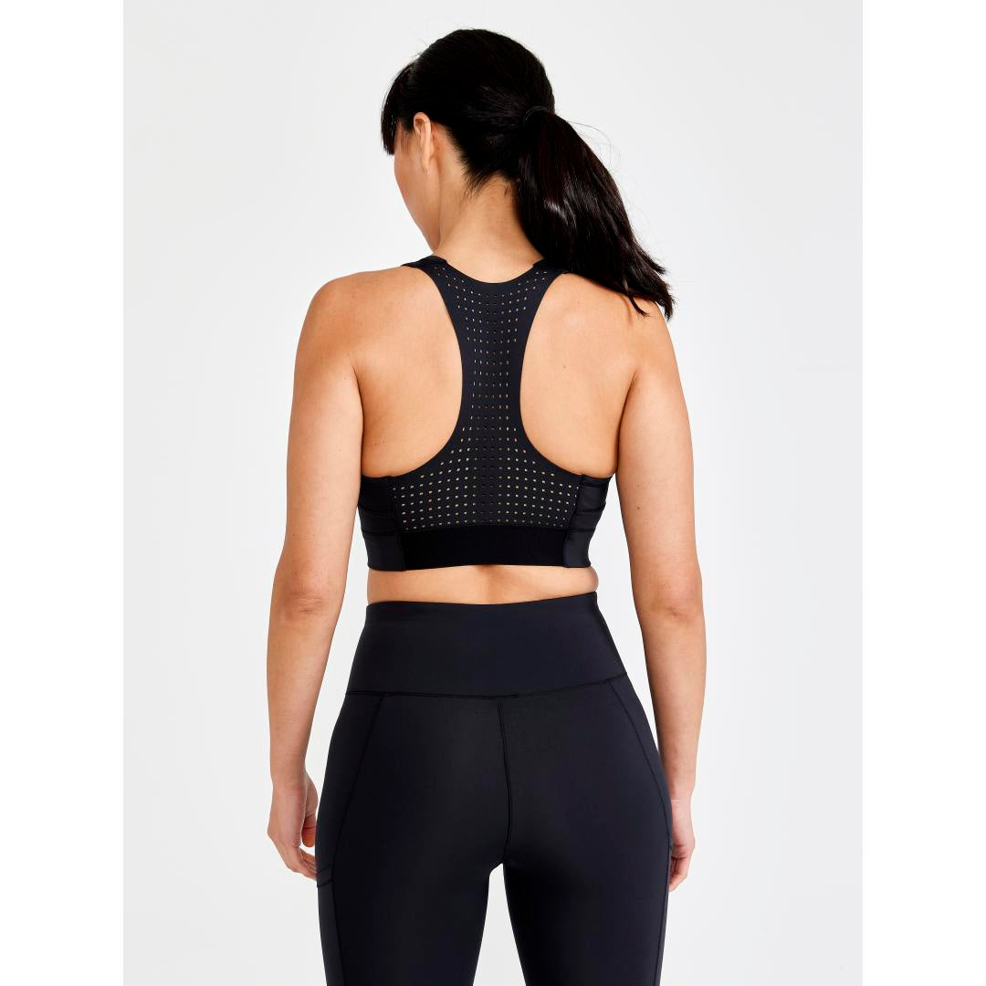 Craft Pro Hit Blocked Sport Top - Black - WOMEN