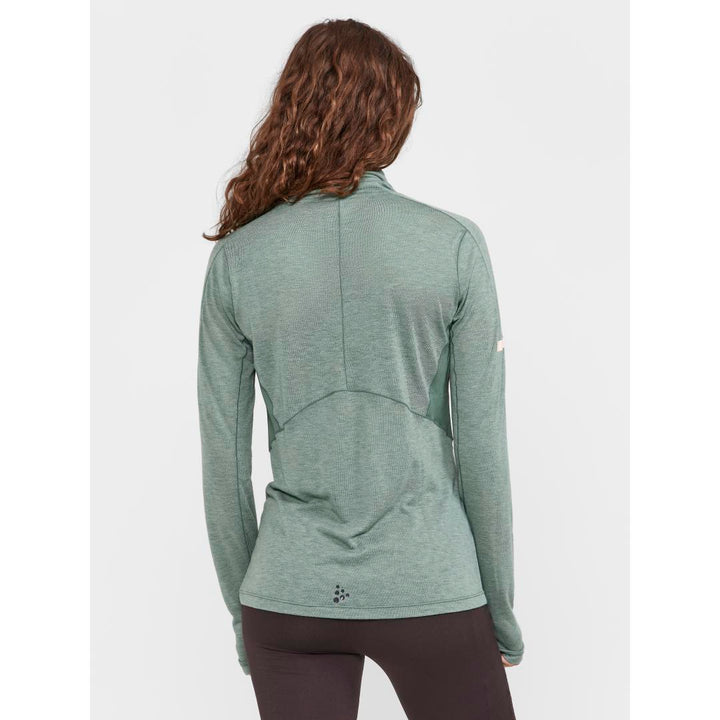 Craft Adv Subzero Wool LS Tee 2 - Thyme/Melange - WOMEN