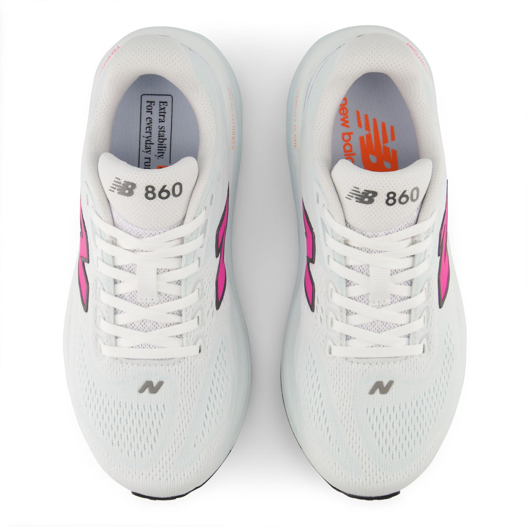 New Balance Womens Fresh Foam X 860 V15 - WHITE 2 (Wide)