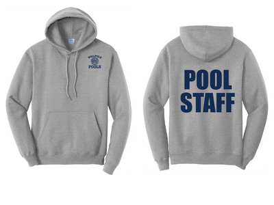 Walpole Pool Staff- Fleece Pullover Hooded Sweatshirt (PC78H)