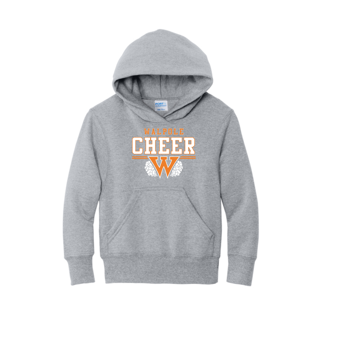 Walpole Youth Cheer- Port & Co® Youth Core Fleece Pullover Hooded Sweatshirt (PC78YH)