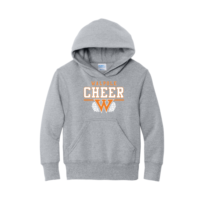 Walpole Youth Cheer- Port & Co® Youth Core Fleece Pullover Hooded Sweatshirt (PC78YH)