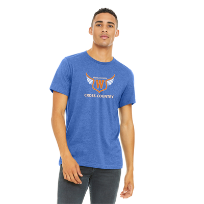 Walpole Middle School Cross Country - Unisex T-Shirt (BC3001CVC)