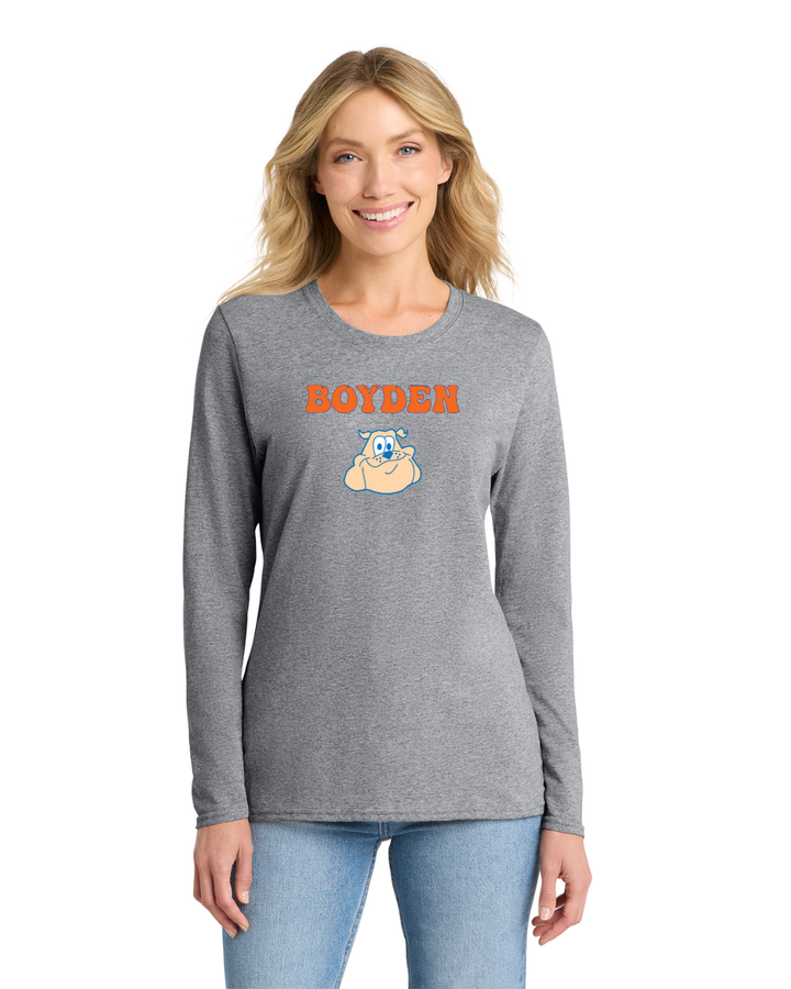 Walpole Teachers- Women's Long Sleeve Core Cotton Tee (LPC54LS)