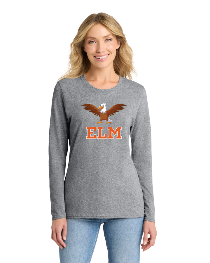 Walpole Teachers- Women's Long Sleeve Core Cotton Tee (LPC54LS)