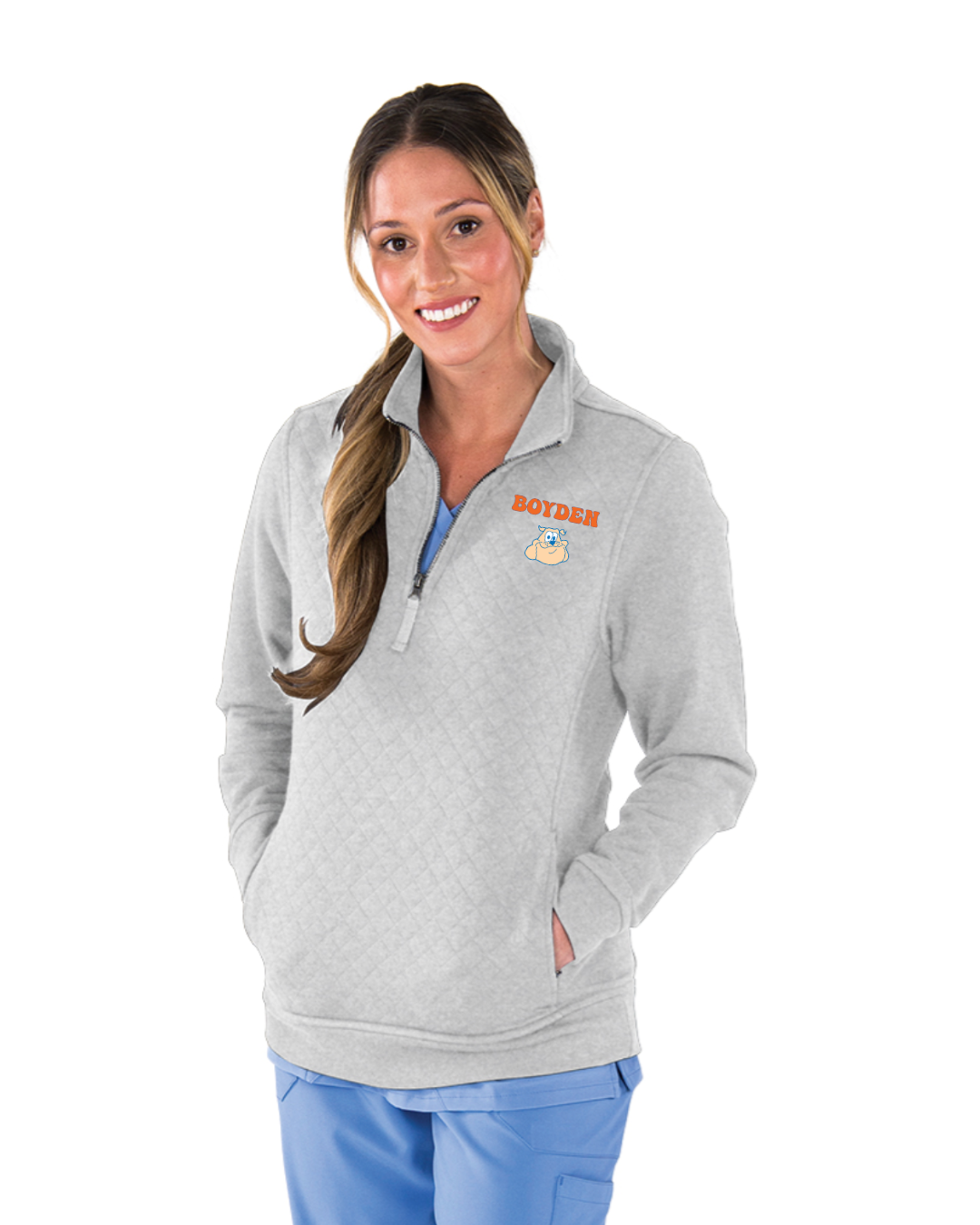 Walpole Teachers- Womens Franconia Quilted Pullover (5368)