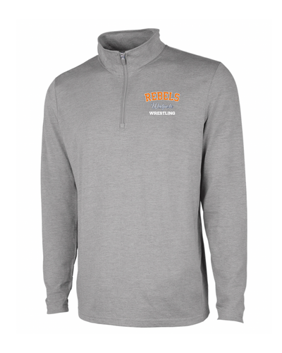 Walpole Youth Wrestling - Camiseta Vista Tri-Blend con cremallera de un cuarto para hombres (9636)