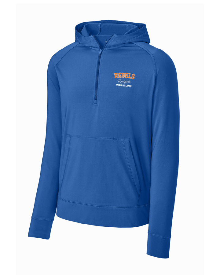 Sudadera con capucha elástica de media cremallera de Walpole Youth Wrestling (ST856)