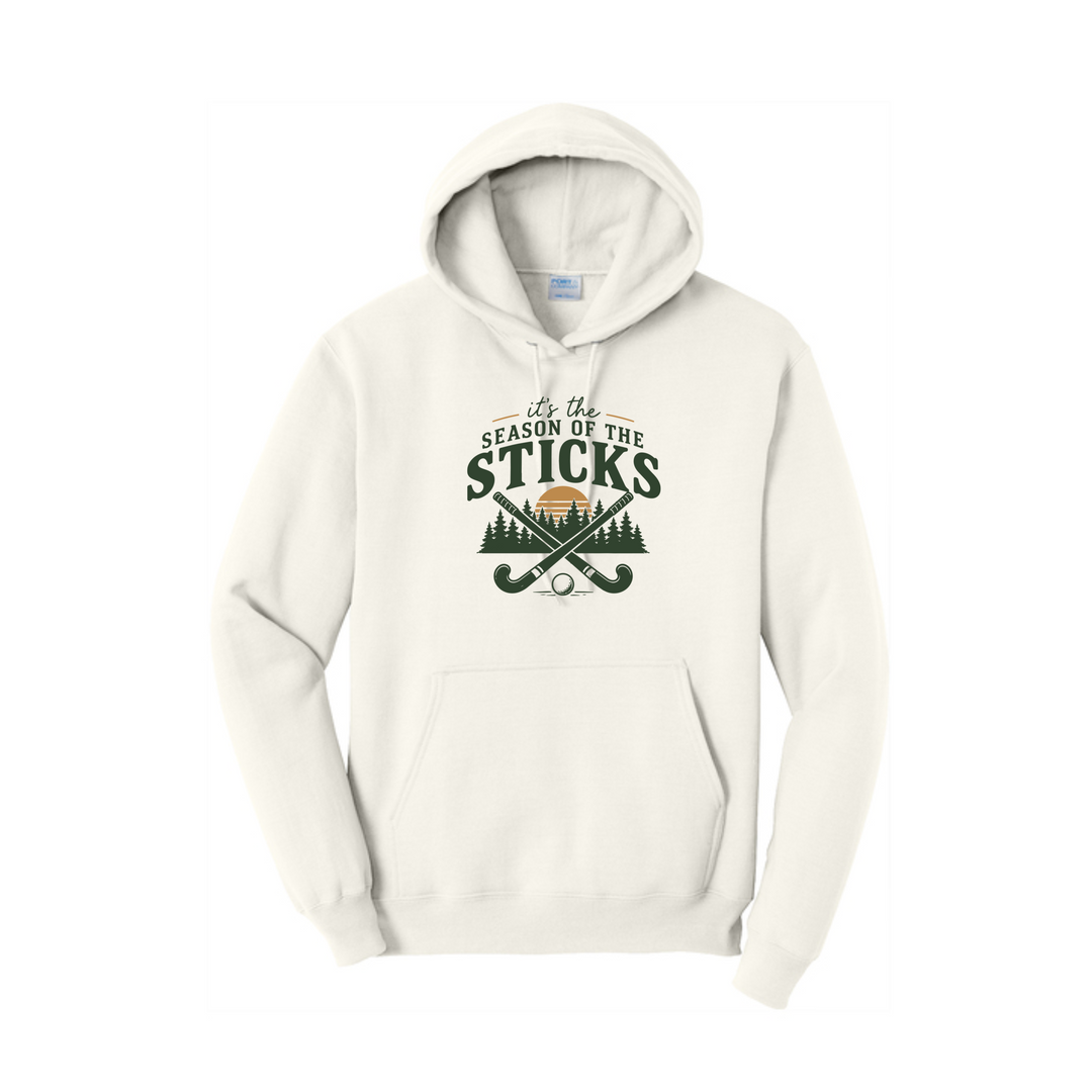 Warrior Field Hockey- "Season of the Sticks" Unisex Fleece Pullover Hooded Sweatshirt (PC78H)