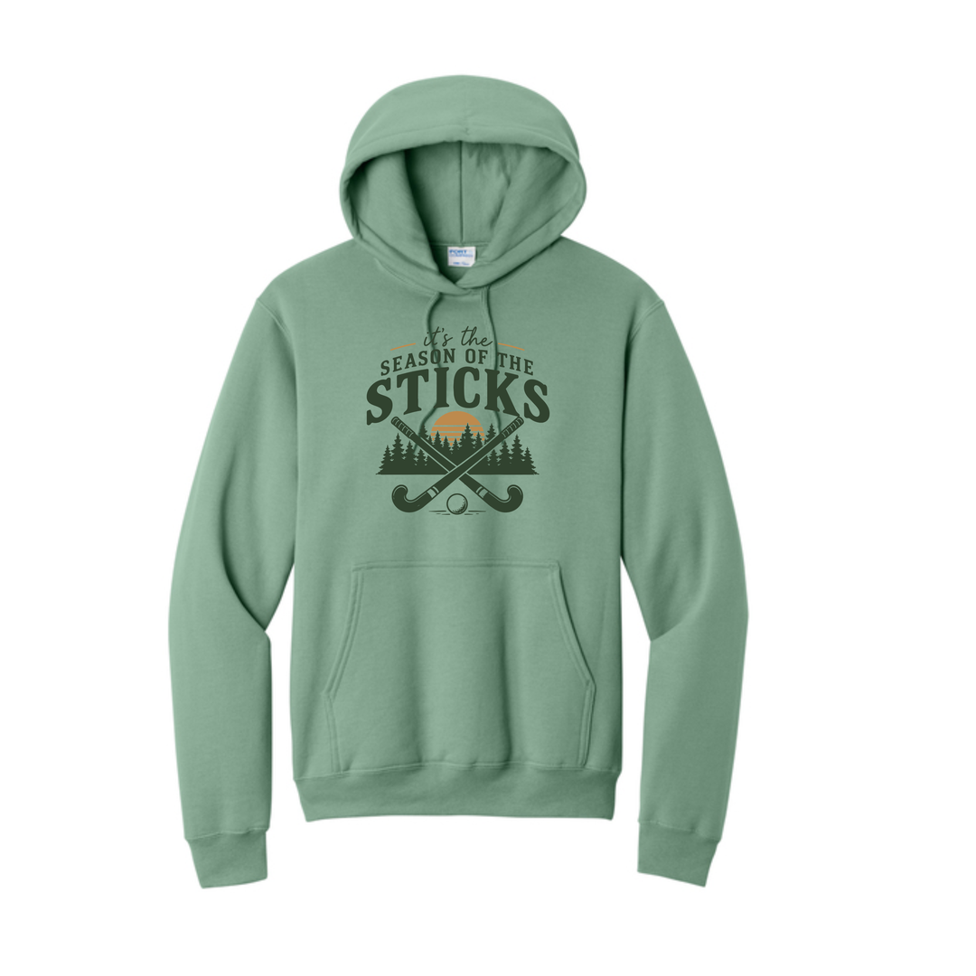 Warrior Field Hockey- "Season of the Sticks" Unisex Fleece Pullover Hooded Sweatshirt (PC78H)