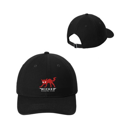 Wicked Running Club - Gorra de perfil bajo de sarga cepillada (CP77)