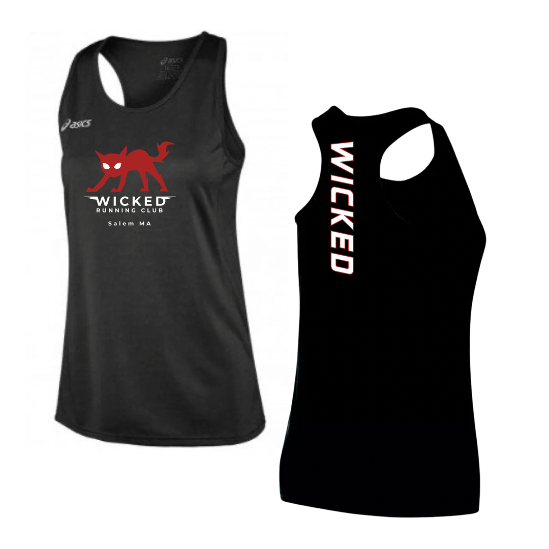 Wicked Running Club - Asics Women's Rival II Singlet Black (TF2934)