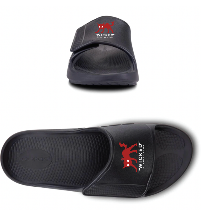 Wicked Running Club - Sandalias deportivas flexibles Oofos OOahh (1550)