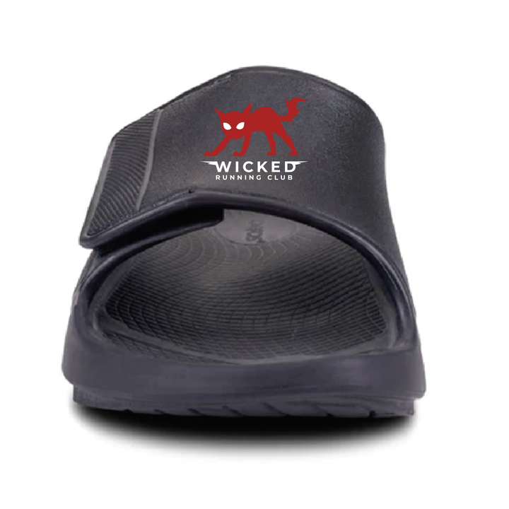 Wicked Running Club - Sandalias deportivas flexibles Oofos OOahh (1550)