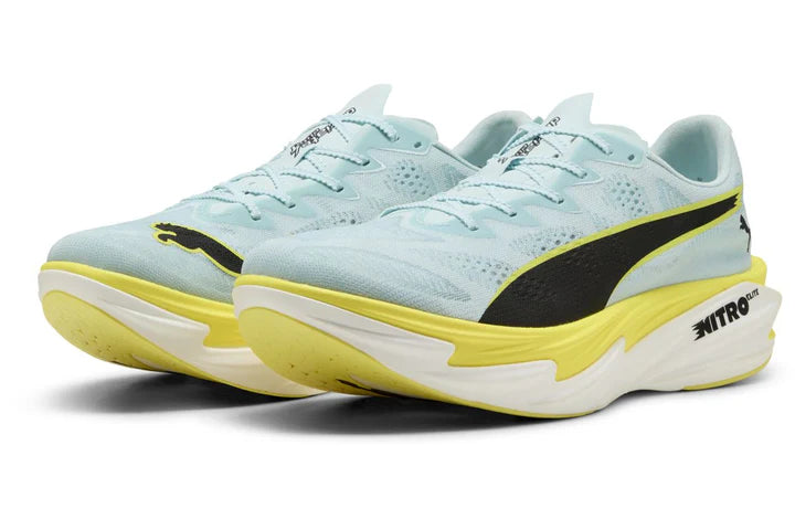 Men's Puma DEVIATE NITRO ELITE 4 - FRESH WATER-LEMON CRUSH-PUMA BLACK-PUMA WH