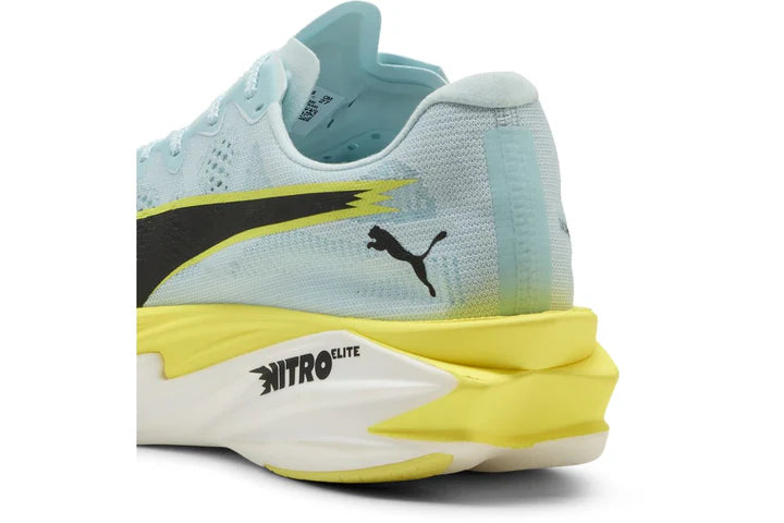 Men's Puma DEVIATE NITRO ELITE 4 - FRESH WATER-LEMON CRUSH-PUMA BLACK-PUMA WH