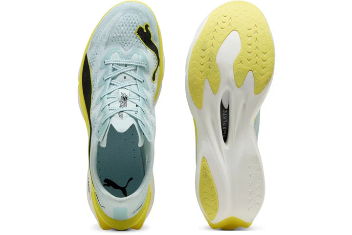 Men's Puma DEVIATE NITRO ELITE 4 - FRESH WATER-LEMON CRUSH-PUMA BLACK-PUMA WH