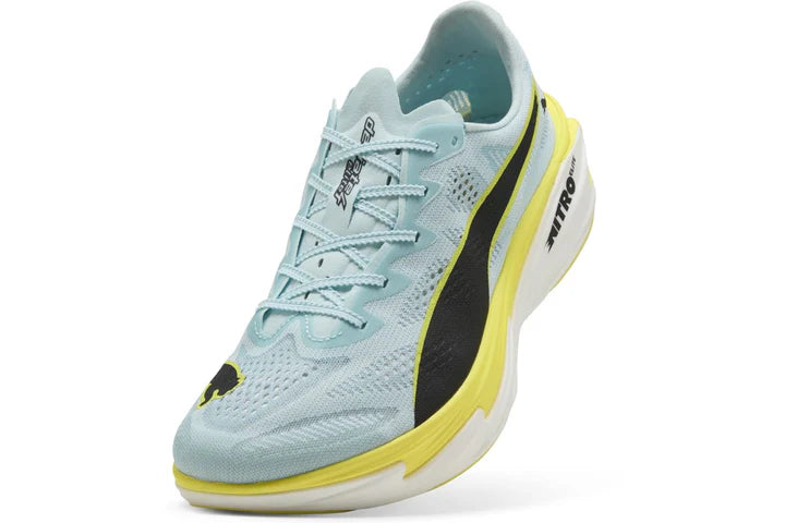 Men's Puma DEVIATE NITRO ELITE 4 - FRESH WATER-LEMON CRUSH-PUMA BLACK-PUMA WH