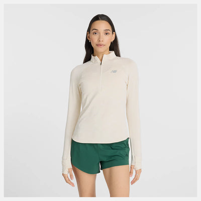 New Balance Athletics Heat Grid 1/2 Zip - Lino Jaspeado - MUJER (WT43200)