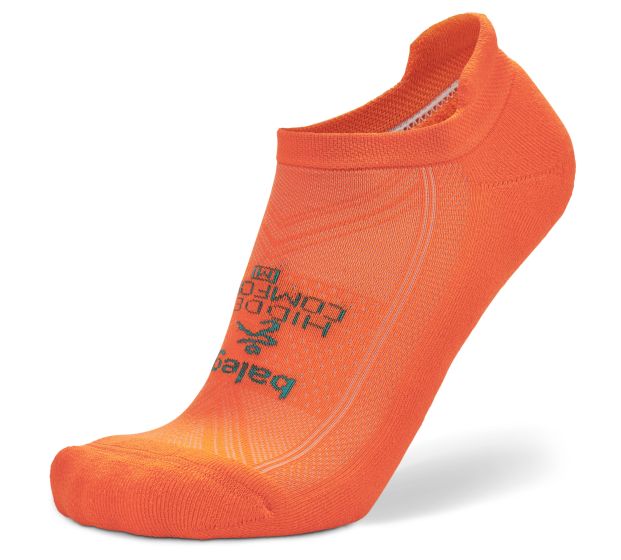 Balega Hidden Comfort No Show Tab Socks - Neon Orange  (8025-0681)