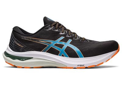 Zapatillas Asics GT-2000 11 Extra Wide para hombre, color negro y naranja (1011B476) 