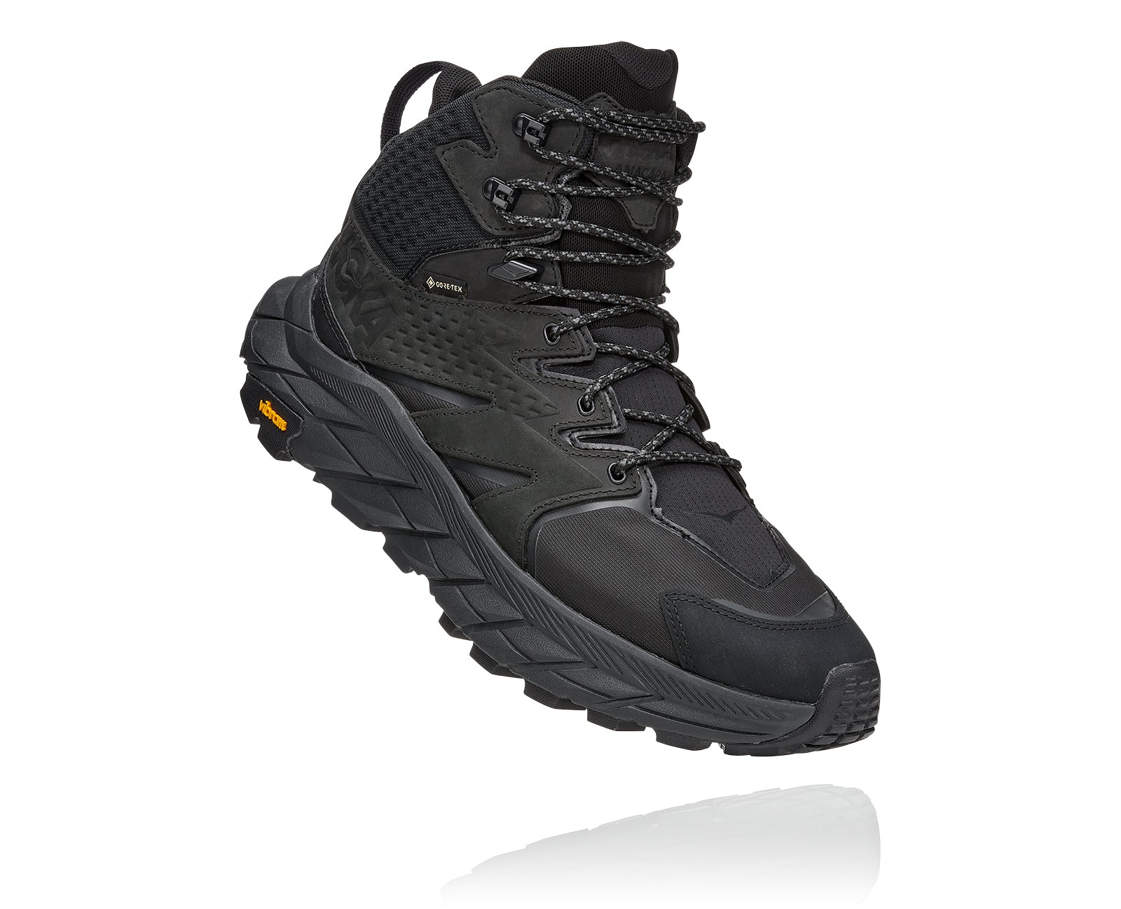Hoka Mens Anacapa Mid GTX - Black/Black (1122018-BBLC) – The Run House