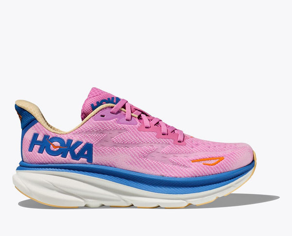 Hoka Womens Clifton 9 Wide- Cyclamen/ Sweet Lilac (1132211-CSLC