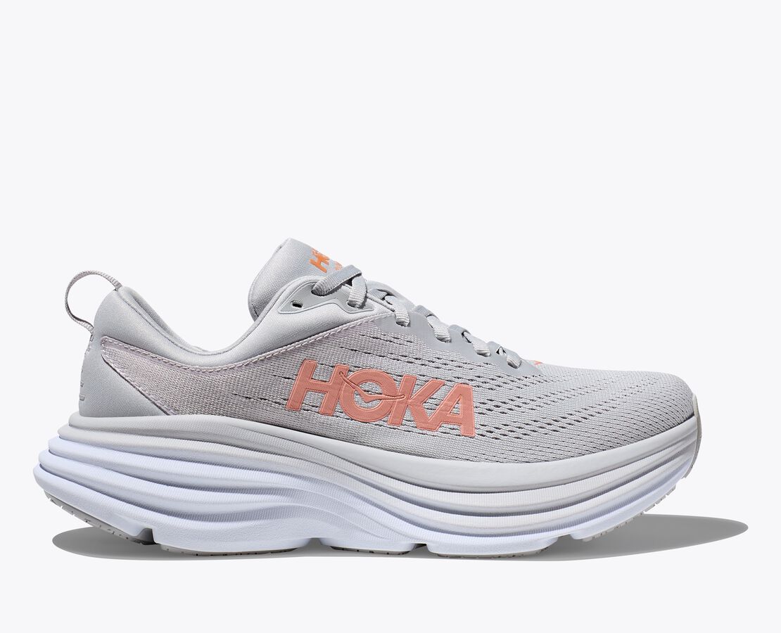 Hoka Womens Bondi 8- Harbor Mist/Lunar Rock (1127952-HMLR) – The
