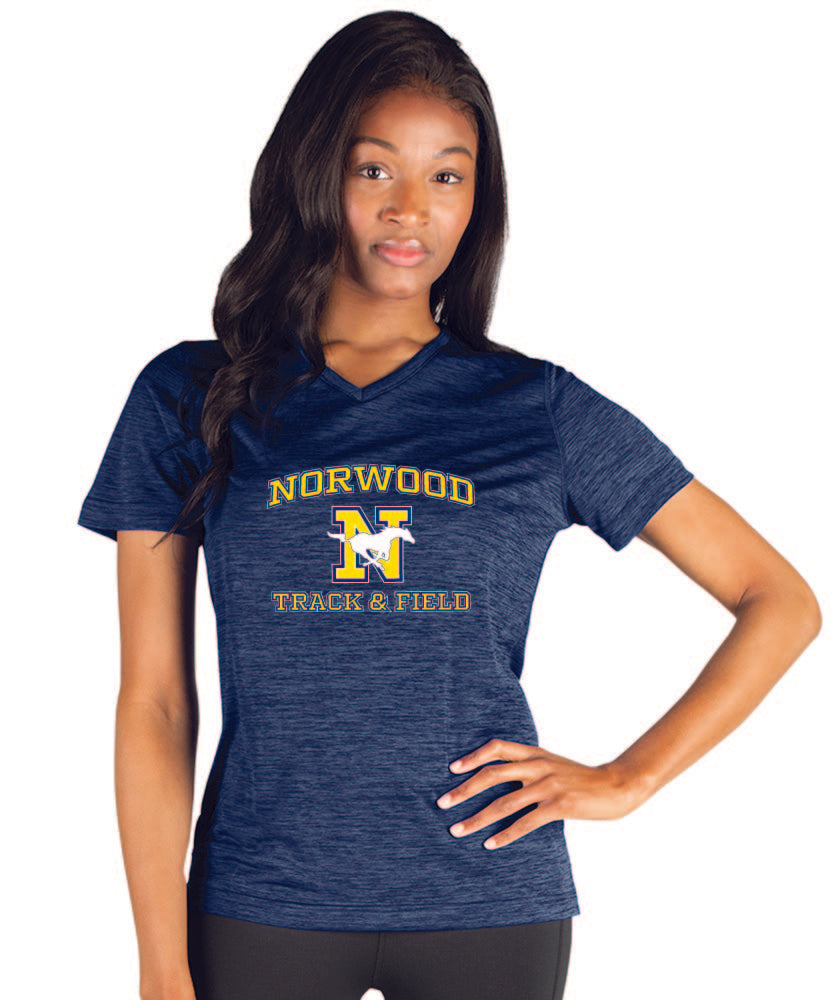 Norwood Women Space Dye Performance Tee (2764)