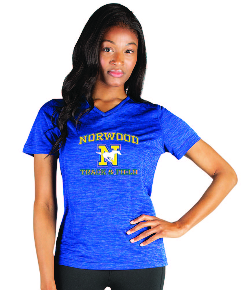 Norwood Women Space Dye Performance Tee (2764)