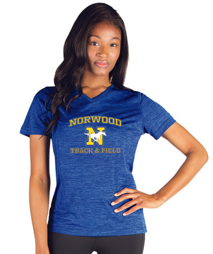 Norwood Women Space Dye Performance Tee (2764)