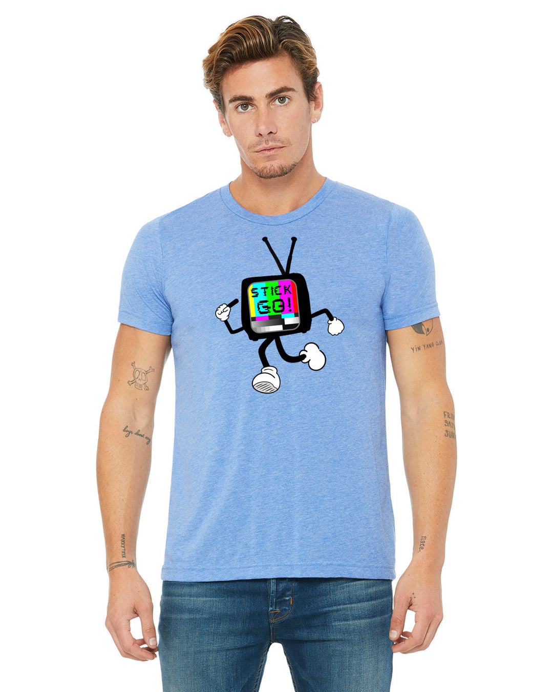 Coach H  "Stick Go!" Unisex Triblend T-Shirt (3413C)