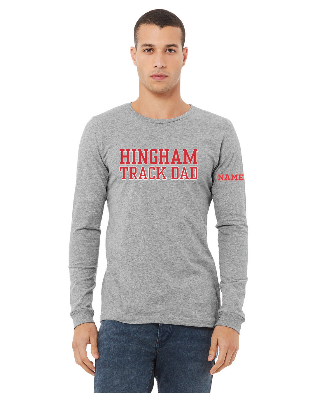 Unisex Hingham Track Dad Jersey Long-Sleeve T-Shirt (3501CVC)