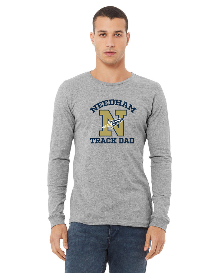 Needham "Track Dad" Jersey Long-Sleeve T-Shirt (3501CVC)