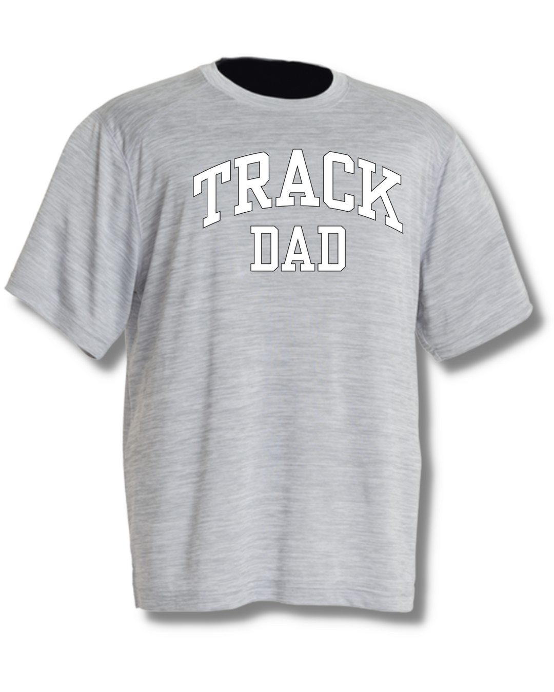 Track Dad Mens Space Dye Performance Tee (3764)