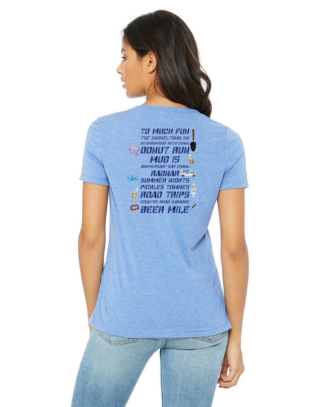 Growlers Women's Triblend V-Neck T-Shirt (6415)