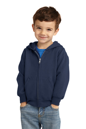 Sudadera con capucha y cremallera completa de polar Core para niños pequeños (CAR78TZH)