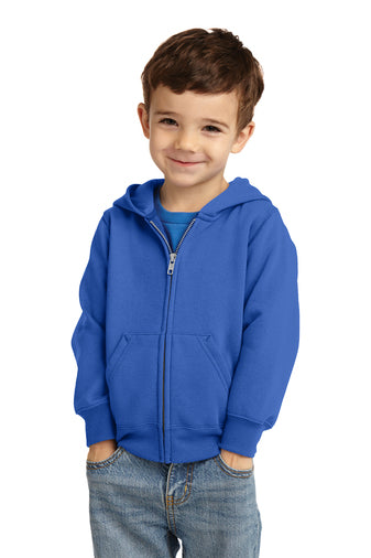 Sudadera con capucha y cremallera completa de polar Core para niños pequeños (CAR78TZH)