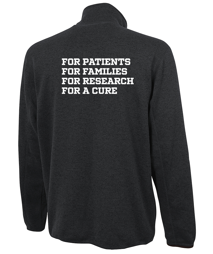 Caring for a Cure Mens Heathered Fleece Jacket (9493)