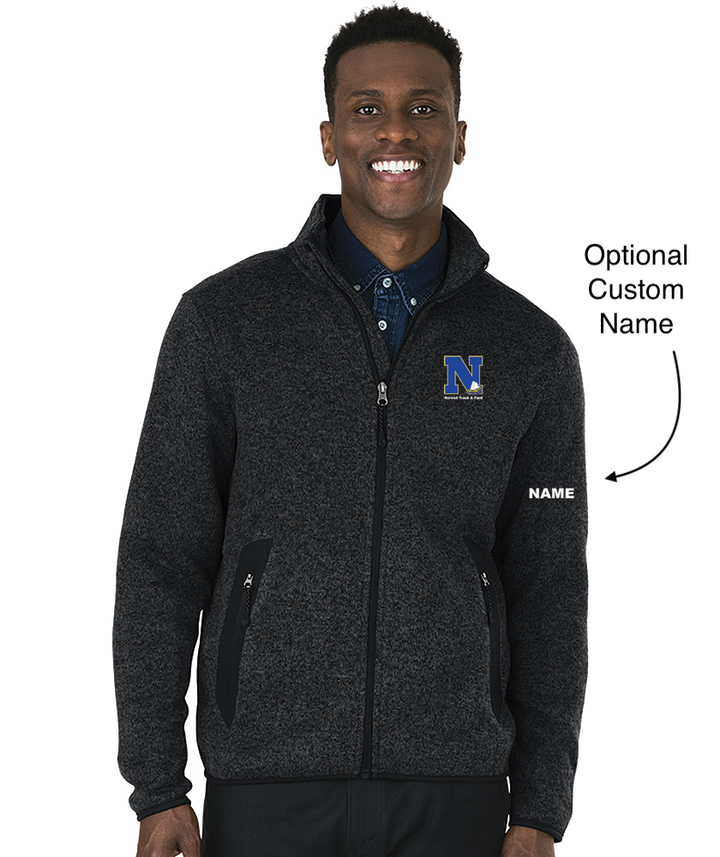 Norwell Track & Field Mens Heathered Fleece Jacket (9493)