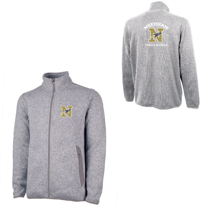 Needham Track and Field Men's Heathered Fleece Jacket (9493)