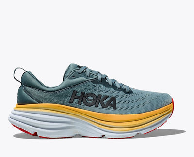 Hoka Bondi 8 Wide para hombre - Azul goblin/primavera de montaña (1127953-GBMS)